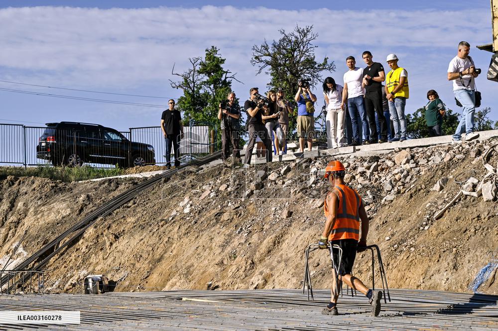 Construction of underground school in Zaporizhzhia region