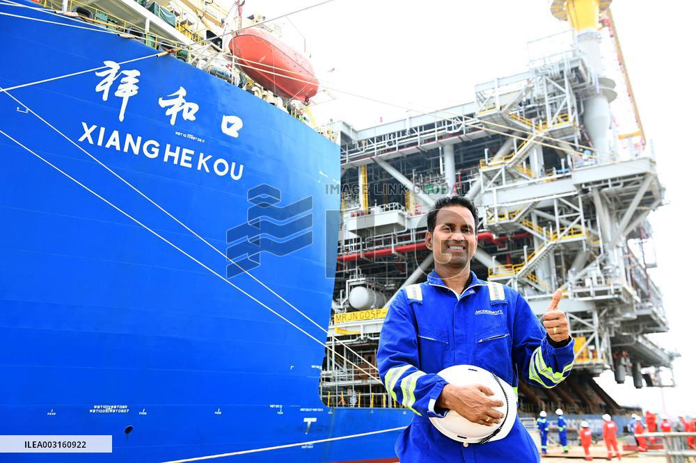 Saudi Aramco Mazan oil and Gas Gathering Platform