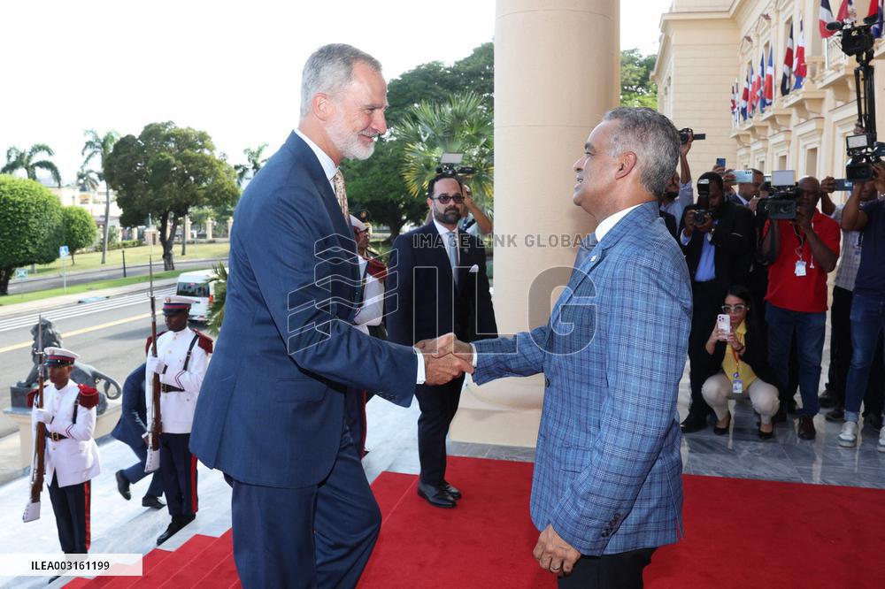 King Felipe VI Arrives In Dominican Republic
