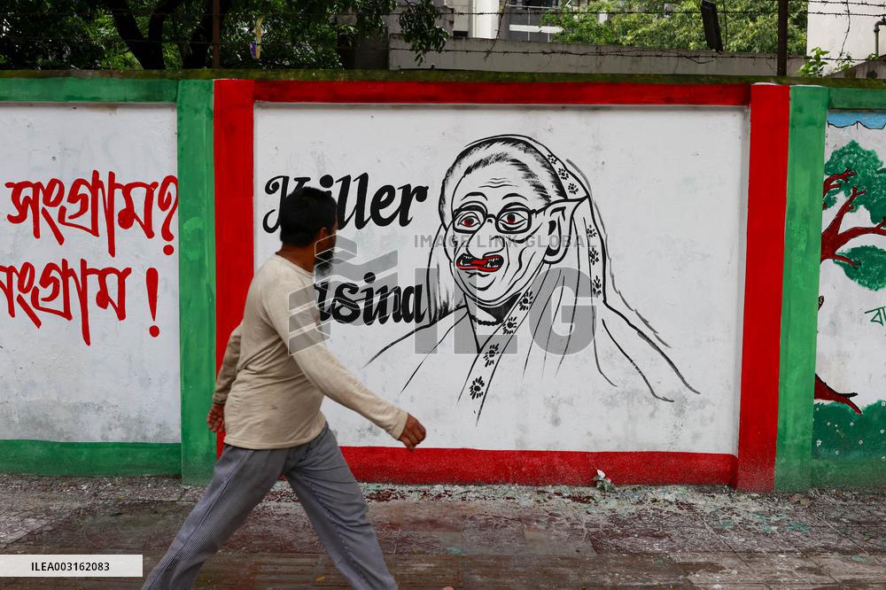Graffiti With Protest Messages - Dhaka