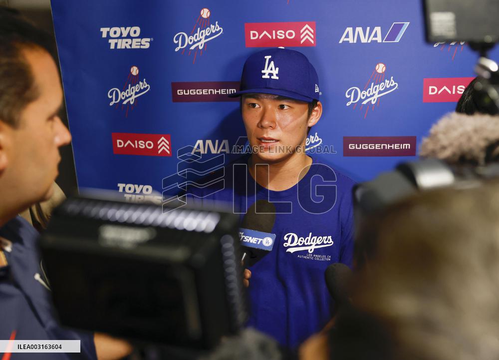 Baseball: Dodgers pitcher Yoshinobu Yamamoto