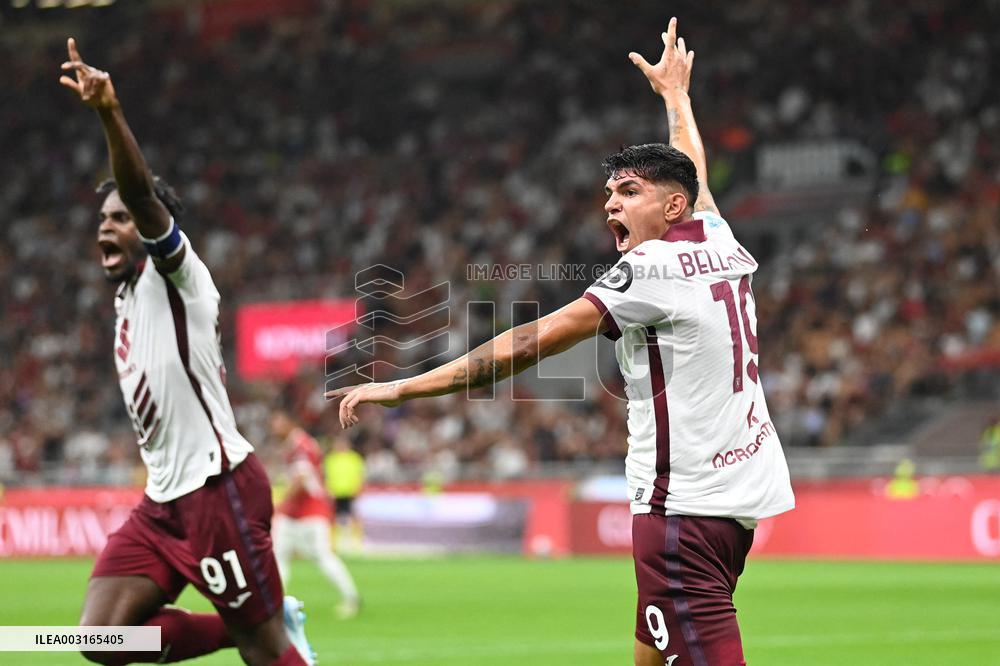 Italian soccer Serie A match - AC Milan vs Torino FC