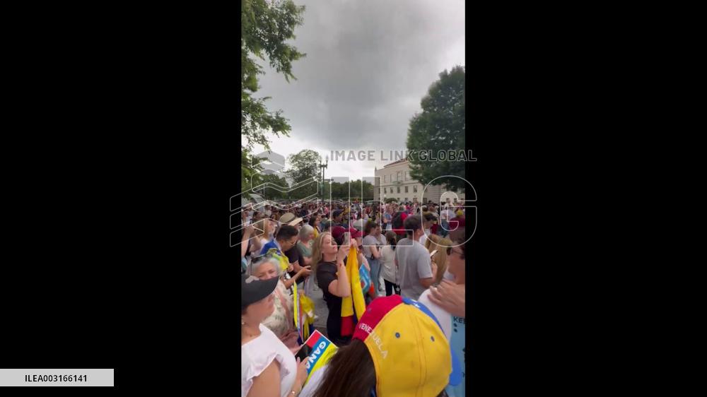 US: Venezuelans Protest In DC Against Maduro Re-Election Claim 2