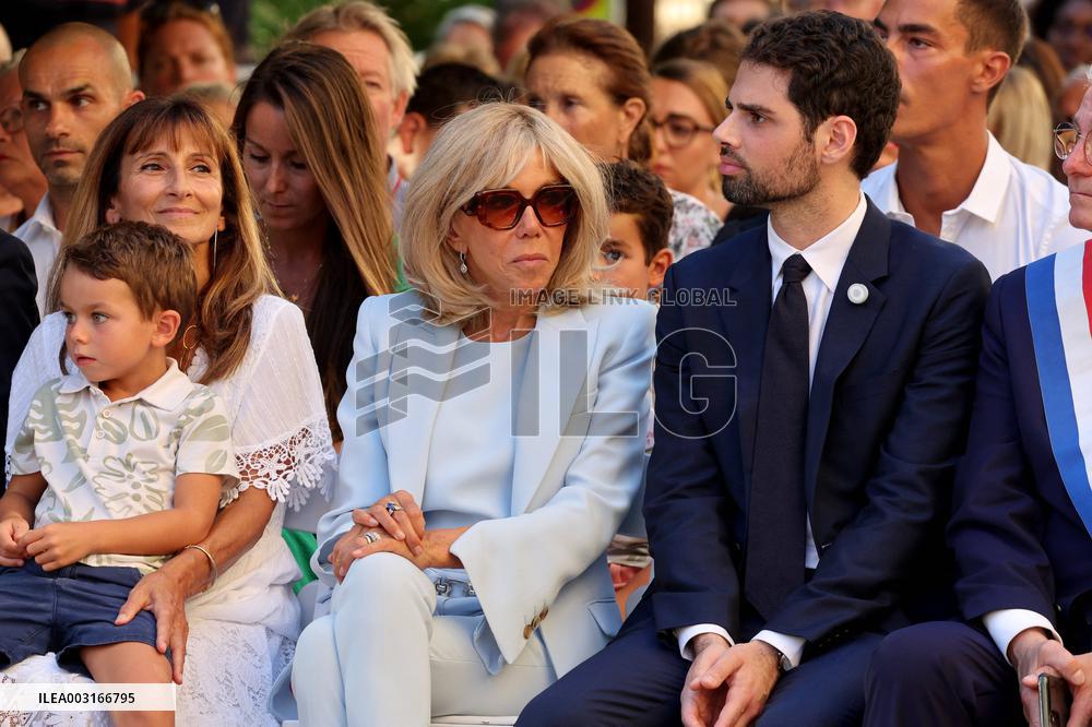 Emmanuel Macron At The 80Th Anniversary Of Bormes Les Mimosas Liberation