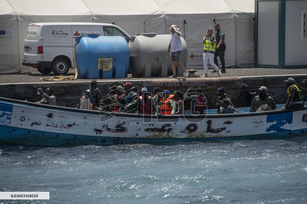 Two Cayucos With 200 Migrants Arrive On The Island Of El Hierro