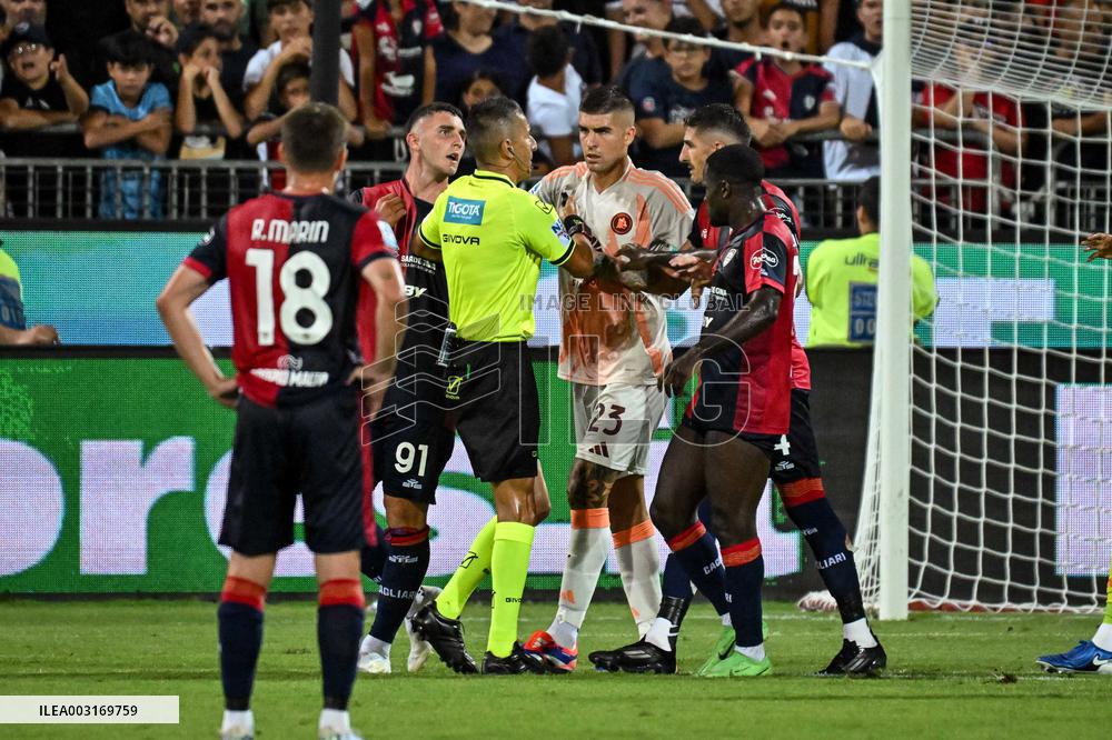 Italian soccer Serie A match - Cagliari Calcio vs AS Roma