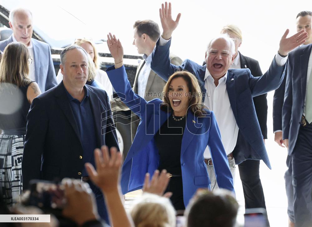 Campaign rally in U.S.