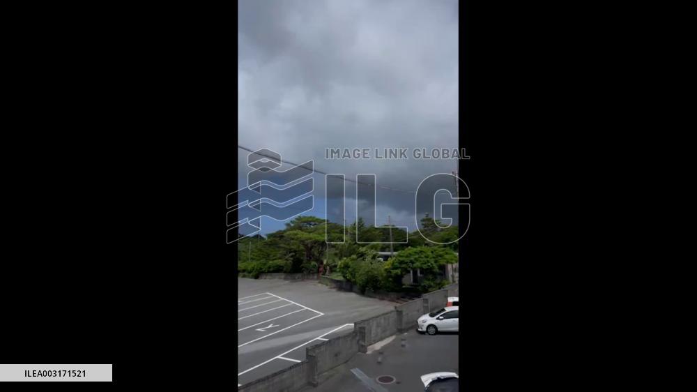 Japan: Typhoon Jongdari Develops Off Okinawa, Brings Windy Conditions