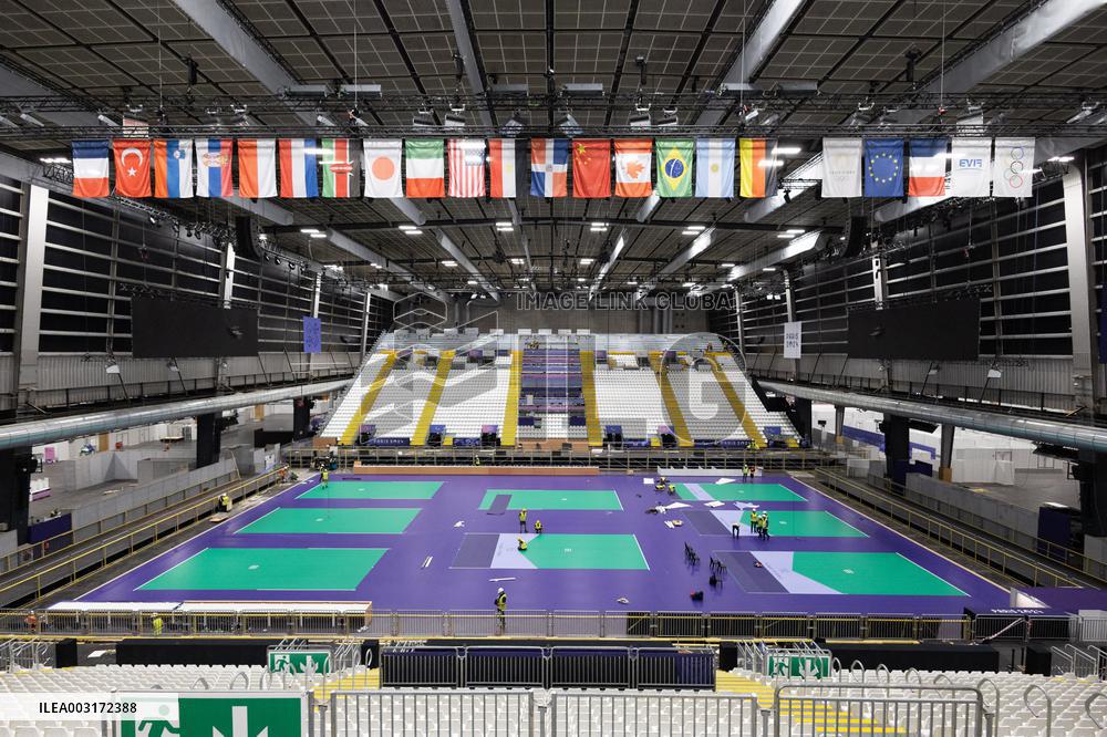 Visit of the Arena Paris Sud ahead of the Paralympic Games - Paris