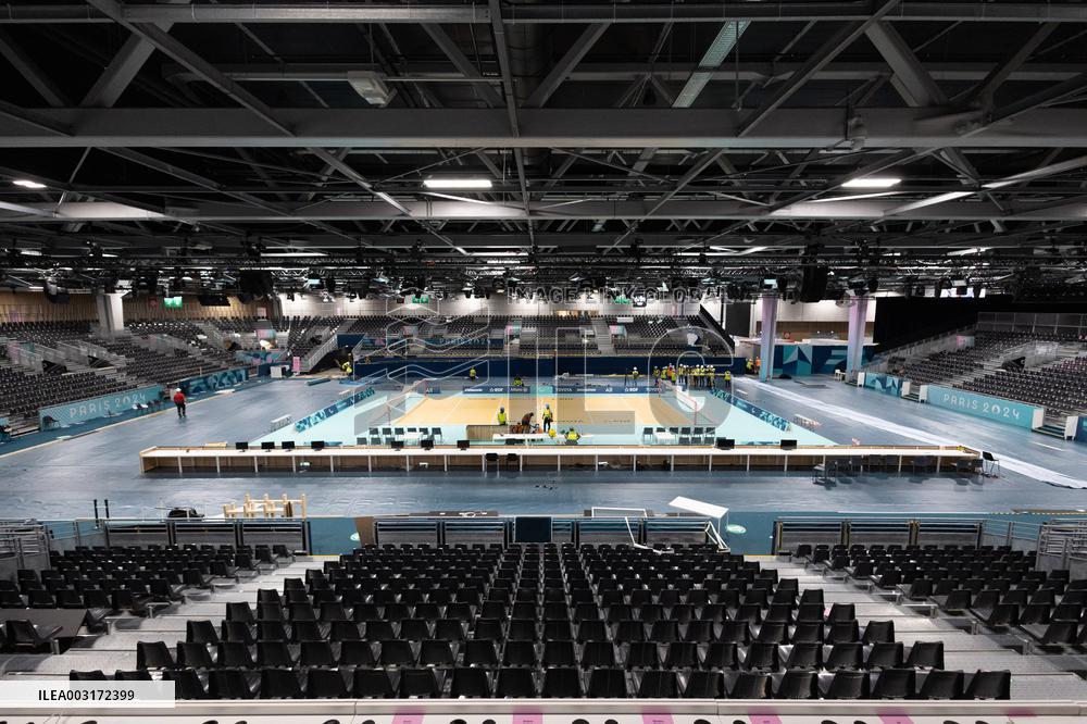 Visit of the Arena Paris Sud ahead of the Paralympic Games - Paris