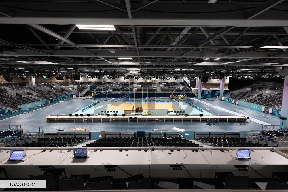 Visit of the Arena Paris Sud ahead of the Paralympic Games - Paris