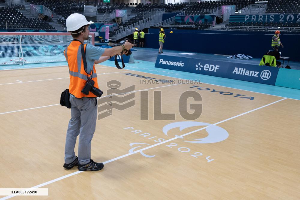 Visit of the Arena Paris Sud ahead of the Paralympic Games - Paris