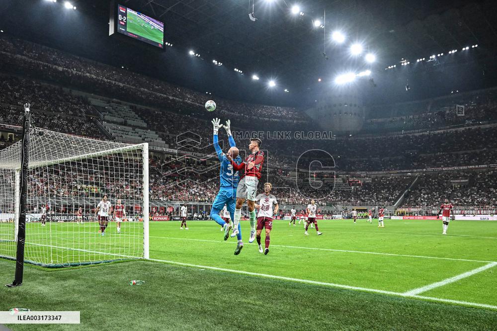Italian soccer Serie A match - AC Milan vs Torino FC