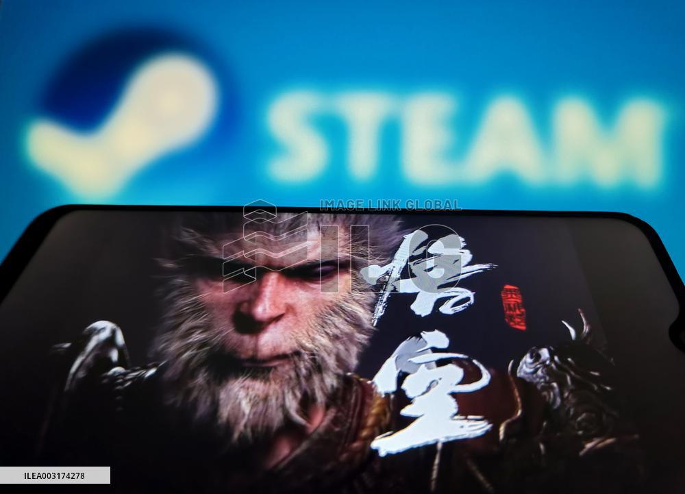 Illustration Game Black Myth: Wukong Tops Steam Hot Play Chart