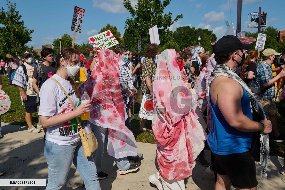 Thousands Protest Near Democratic Convention - Chicago