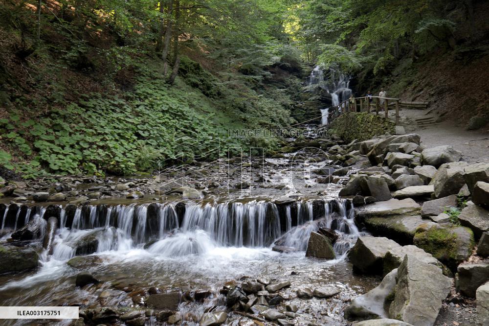 Pylypets ski resort in summer