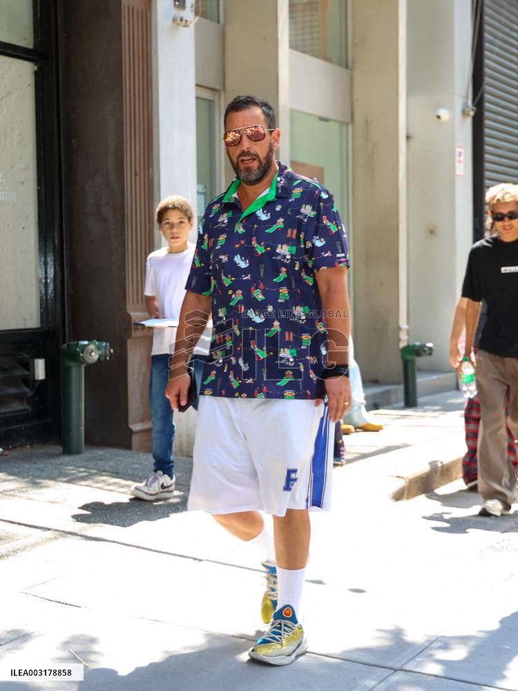 Adam Sandler Steps Out - NYC