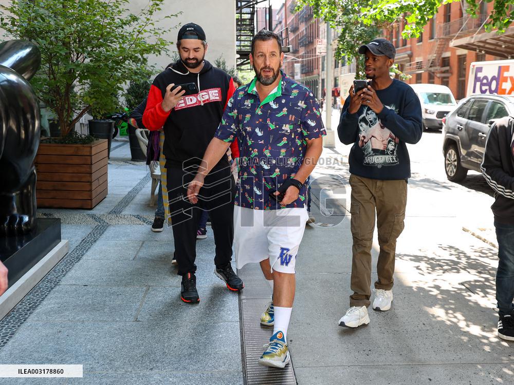 Adam Sandler Steps Out - NYC