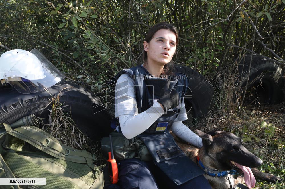 Launch of humanitarian demining project involving women canine handlers in Ukraine