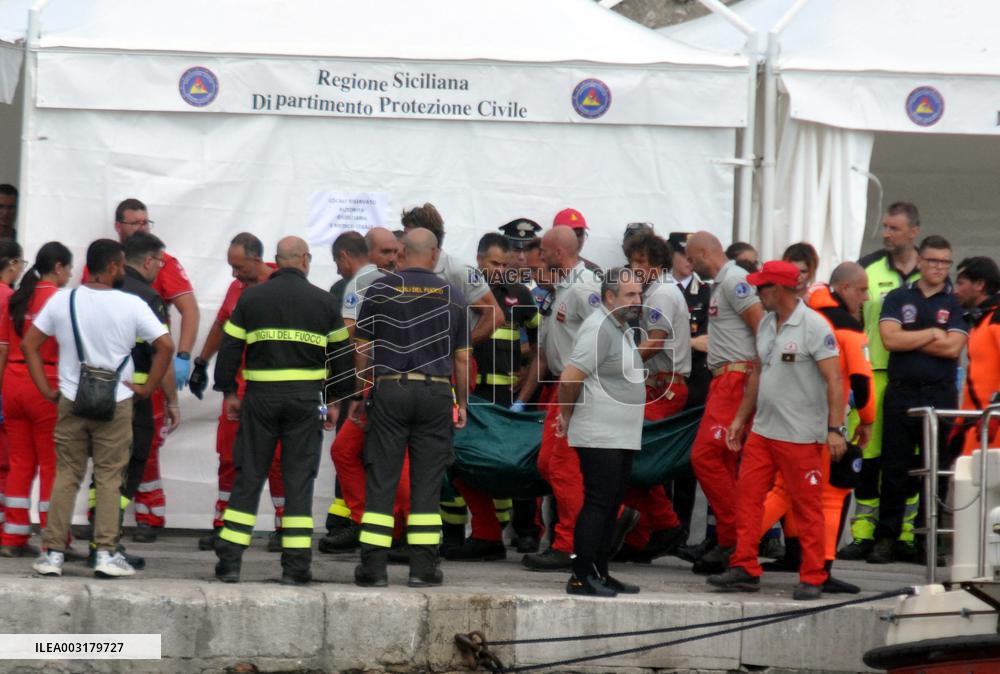 Two Bodies Found After The Luxury Yacht Bayesian Sank - Italy