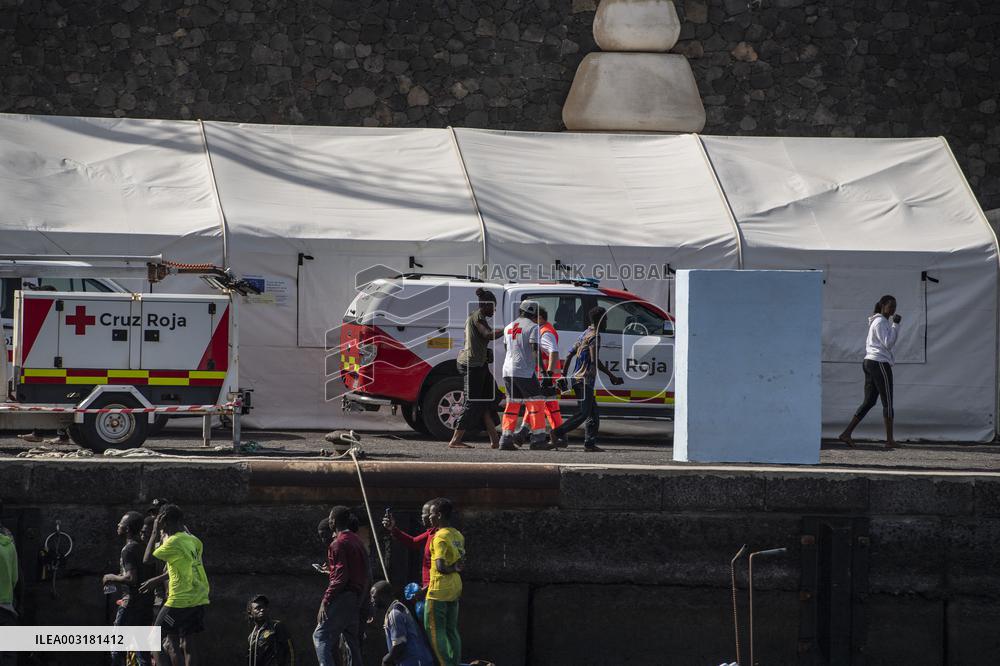 Two New Cayucos Arrive At The Port Of La Restinga - Spain