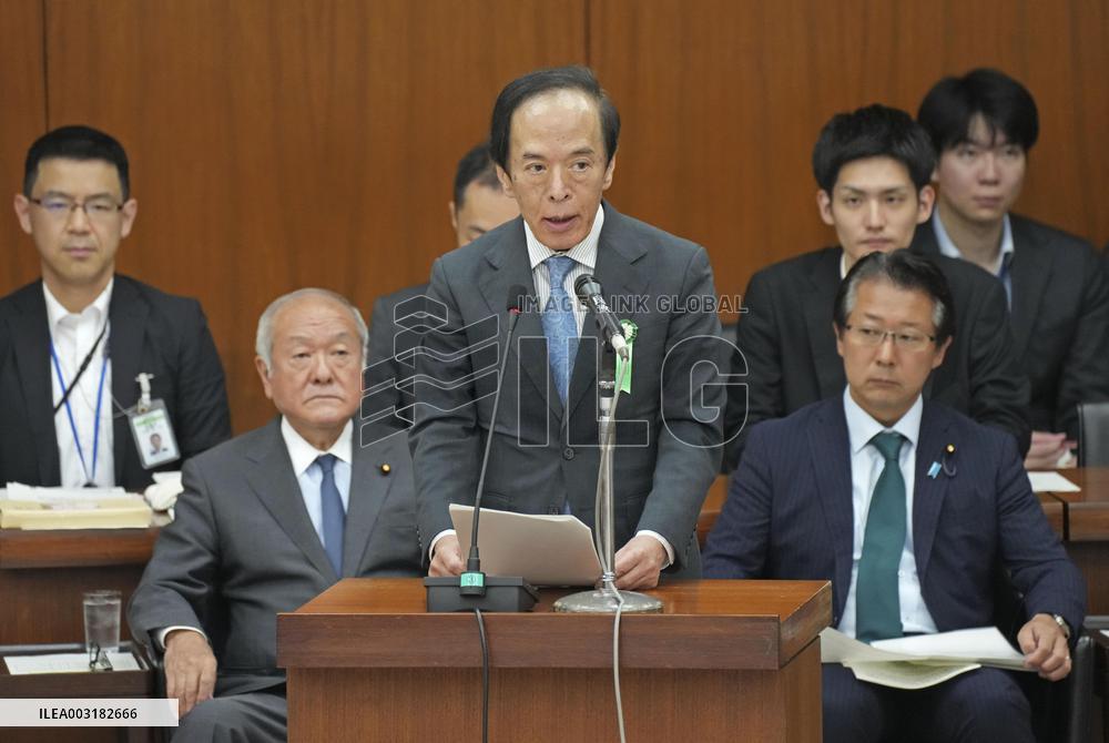 BOJ chief Ueda at parliament session