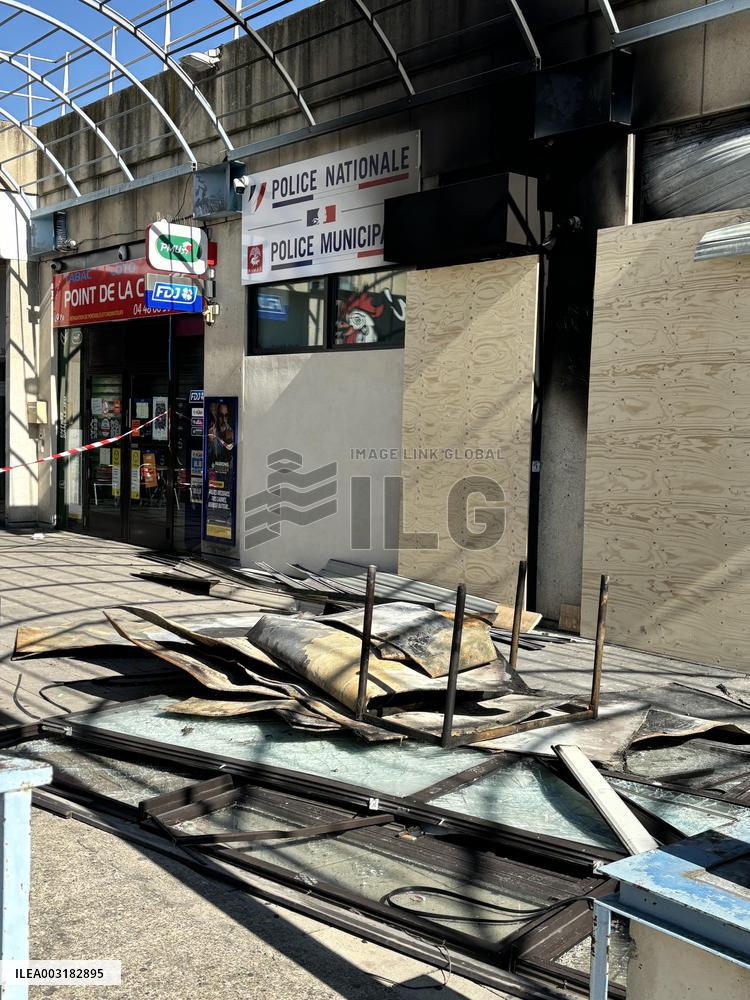 Police Station Closed After Blaze - Nimes