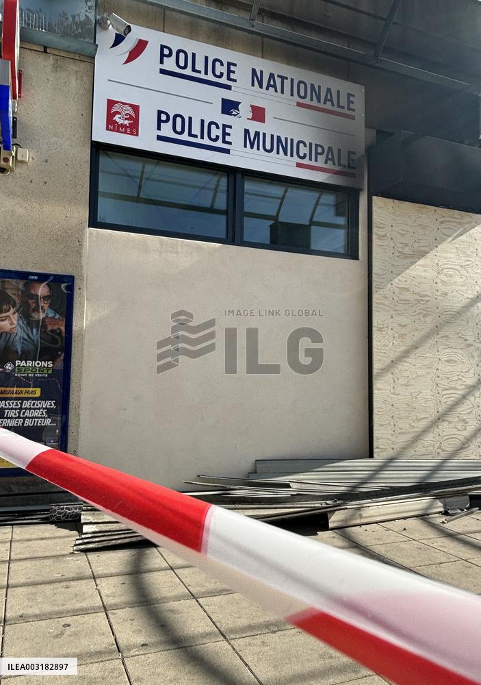Police Station Closed After Blaze - Nimes