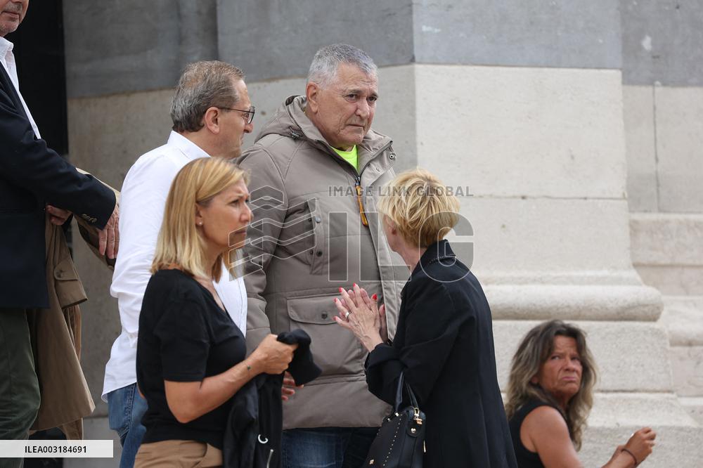 Funeral Of Patrice Laffont At The Pere Lachaise Cemetery