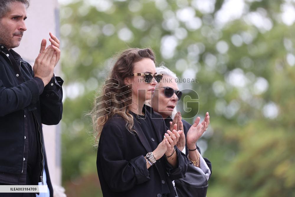 Funeral Of Patrice Laffont At The Pere Lachaise Cemetery