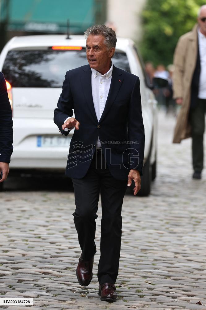 Funeral Of Patrice Laffont At The Pere Lachaise Cemetery