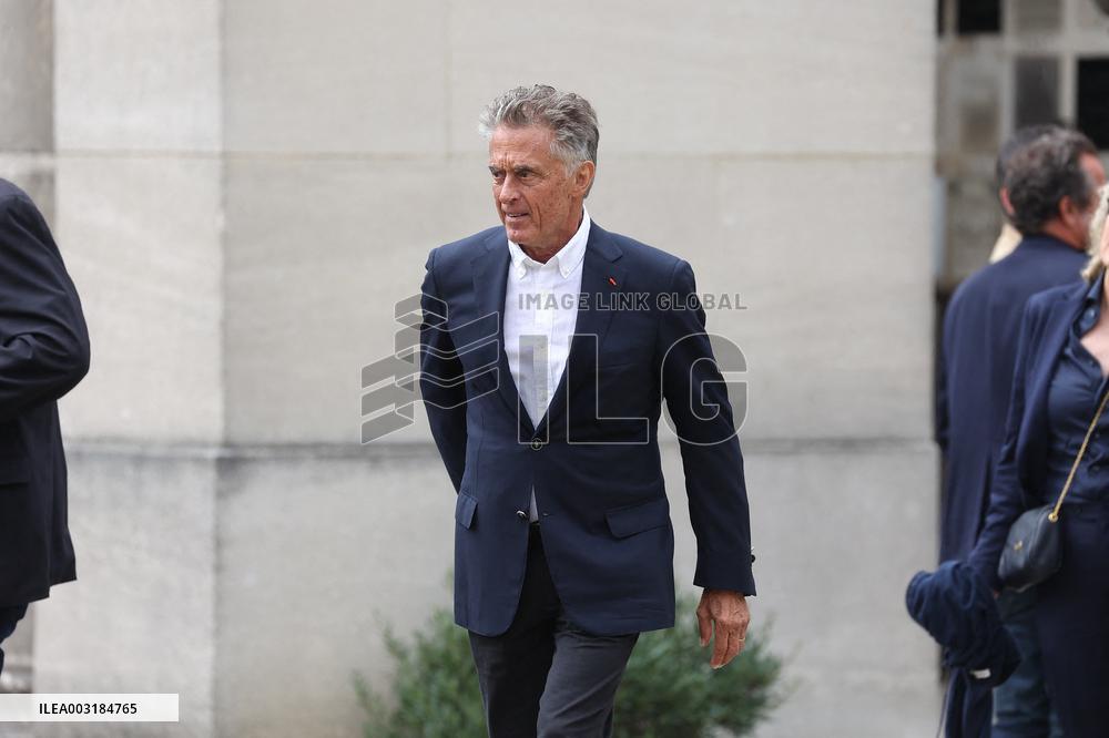 Funeral Of Patrice Laffont At The Pere Lachaise Cemetery
