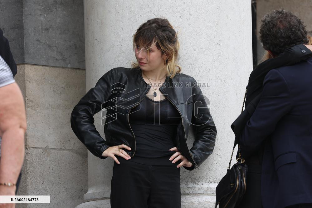 Funeral Of Patrice Laffont At The Pere Lachaise Cemetery