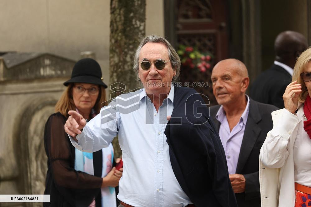 Funeral Of Patrice Laffont At The Pere Lachaise Cemetery