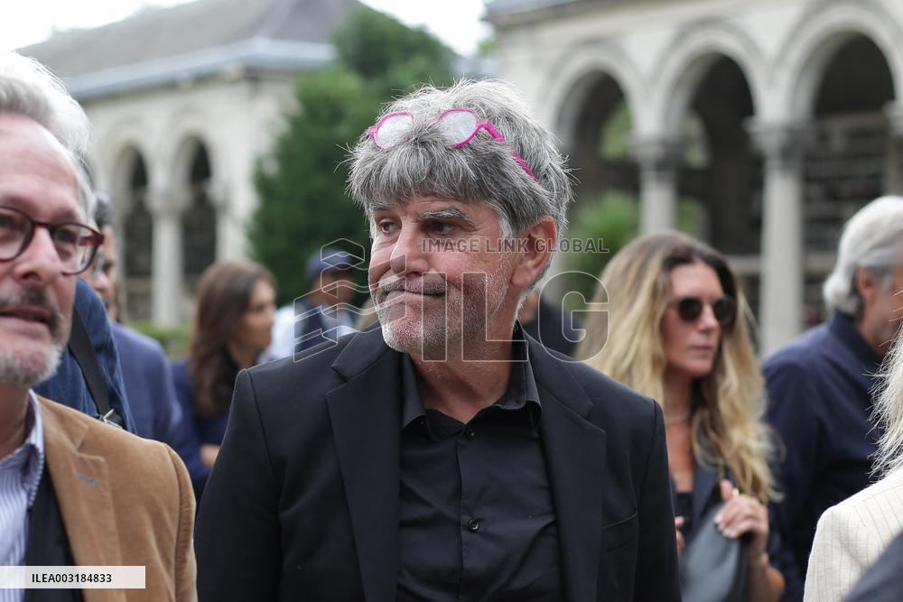 Funeral Of Patrice Laffont At The Pere Lachaise Cemetery