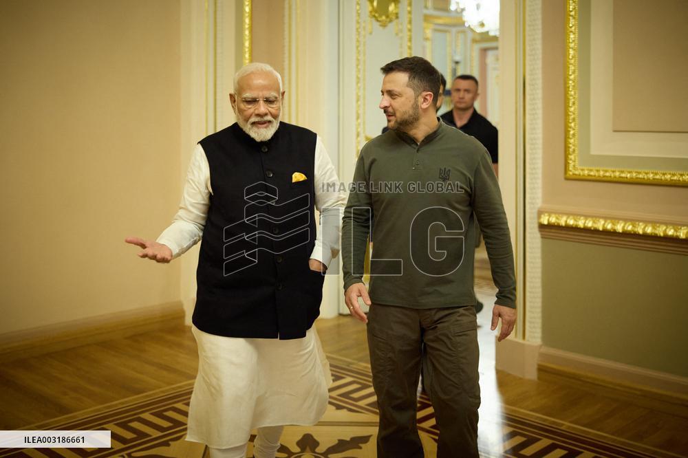 Modi Visits Kyiv