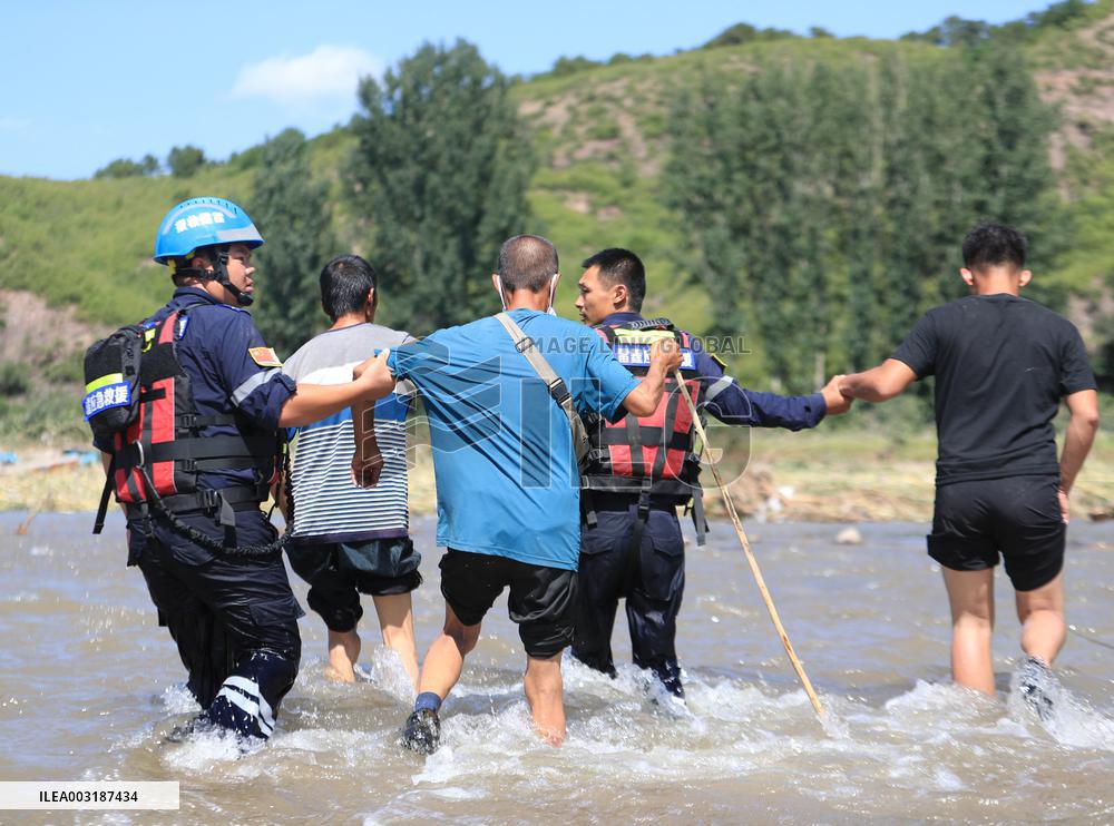 Rescue Efforts Underway In Heavy Rain-Hit Liaoning Province - China