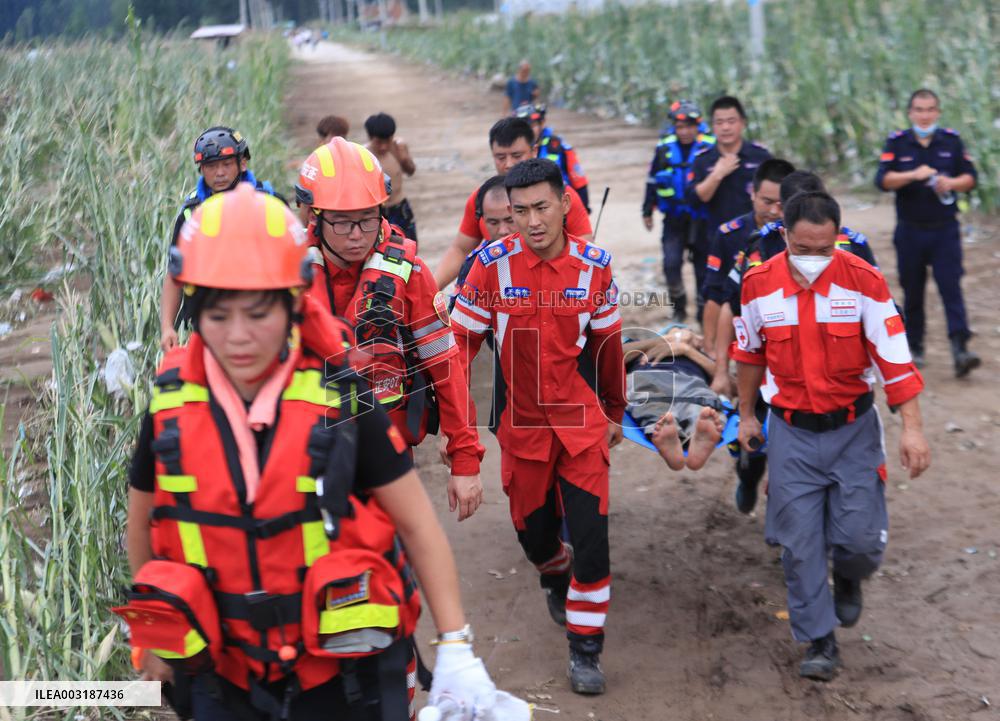 Rescue Efforts Underway In Heavy Rain-Hit Liaoning Province - China