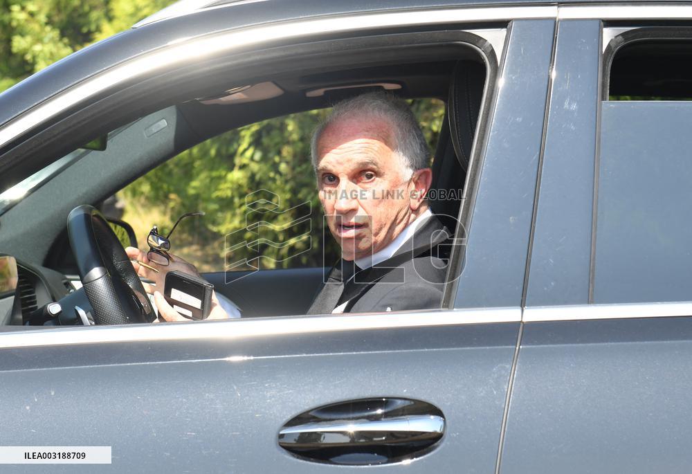 Alain Terzian Arrives At Delon's Estate - Douchy