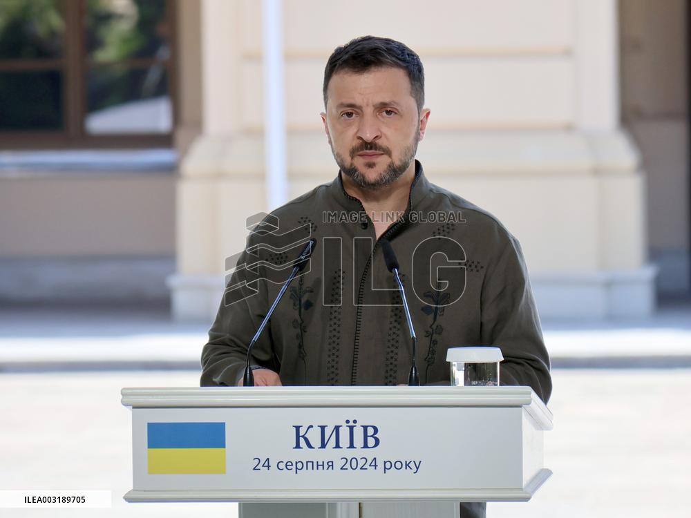 Joint news conference of Ukrainian, Polish Presidents and Lithuanian PM in Kyiv