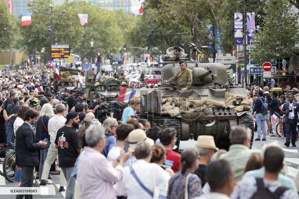 Paris greets 80th anniv. of liberation