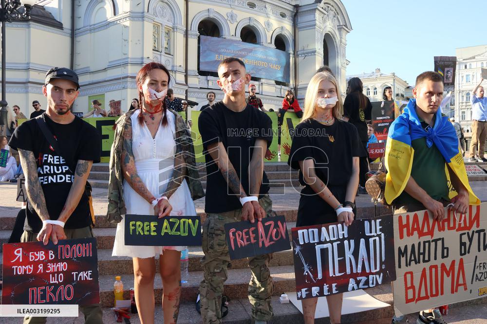 Dont Be Silent! Captivity Kills! rally in Kyiv