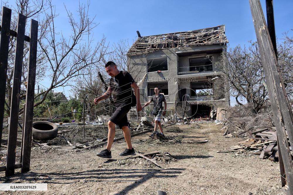 Aftermath of Russian missile and drone attack in Odesa regionAftermath of Russian missile and drone attack in Odesa region