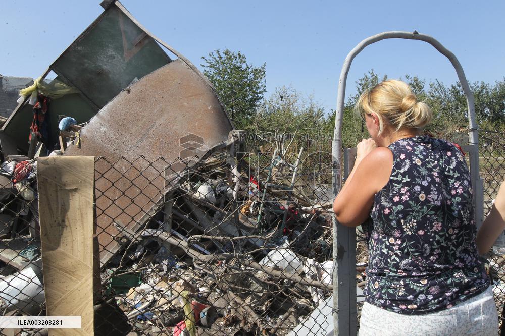 Aftermath of August 26 Russian attack in Dnipropetrovsk region