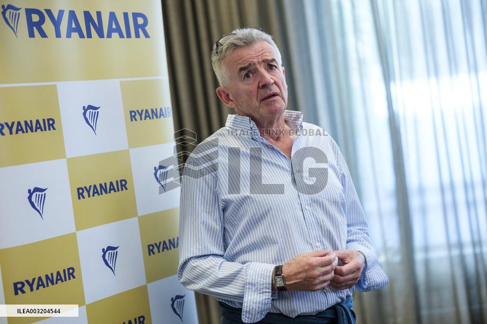 Ryanair Press Conference - Brussels