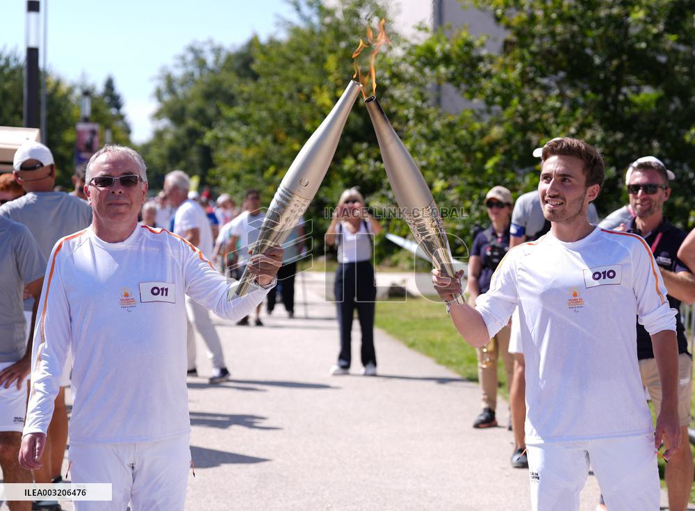 Paris 2024 Paralympics - Torch Relay In Fontainebleau
