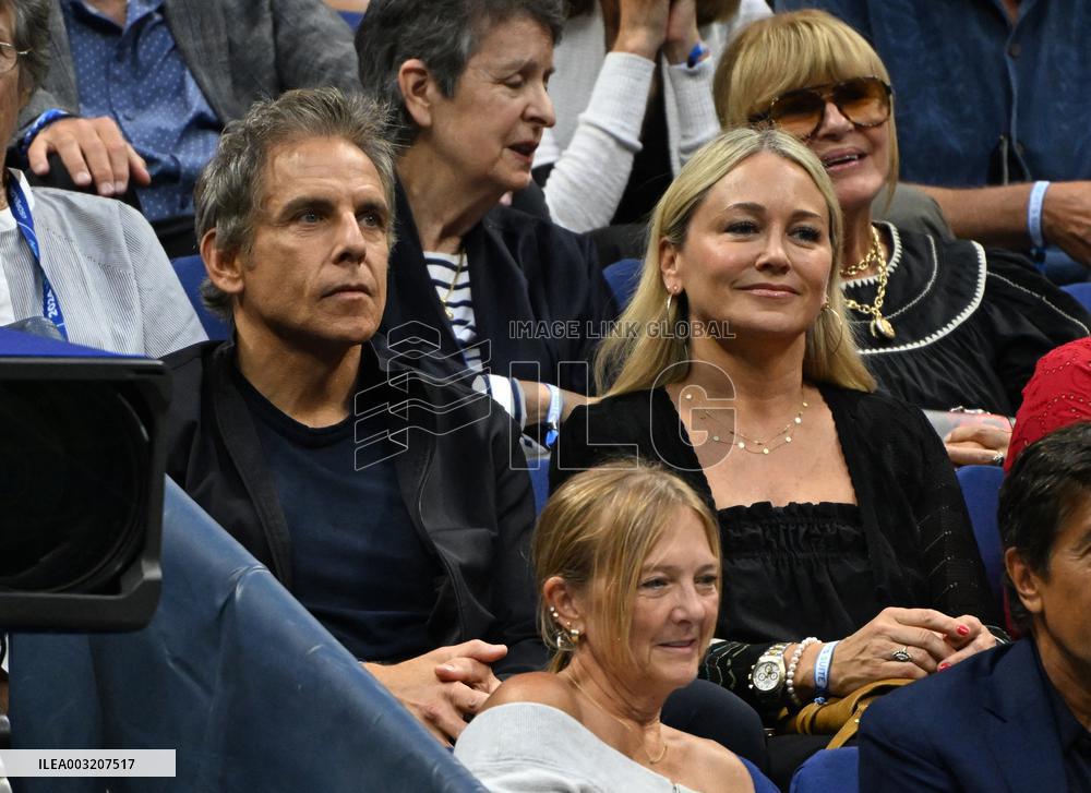 US Open - Ben Stiller At The Stands