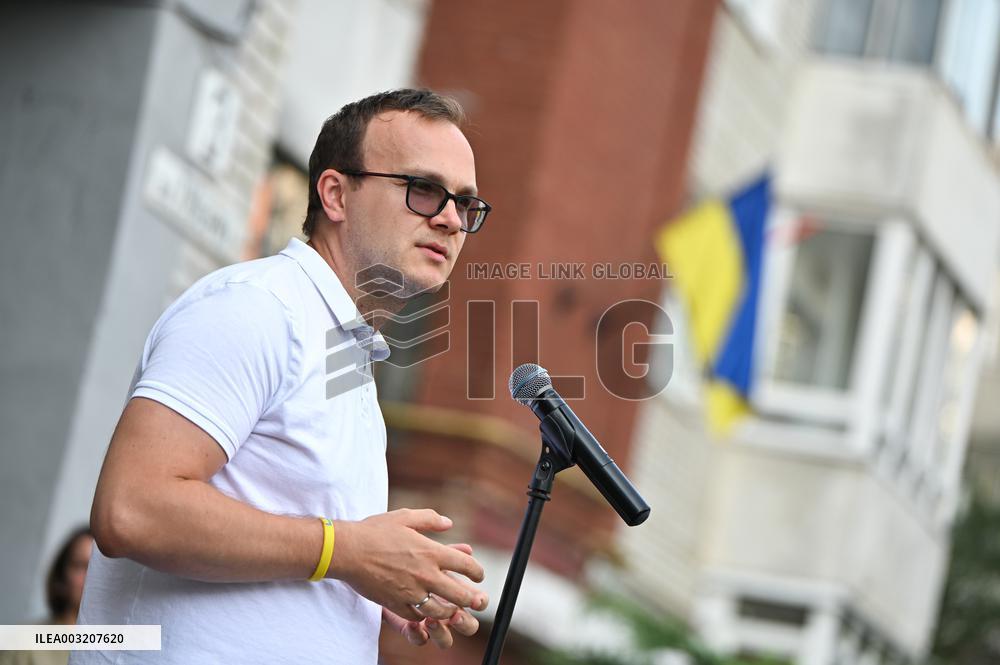 Opening of Iryna Farion commemorative plaque in Lviv