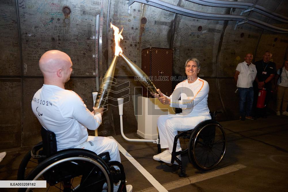 Paris 2024 Paralympics - Paralympic torch starts festive tour of France following historic Channel Tunnel crossing