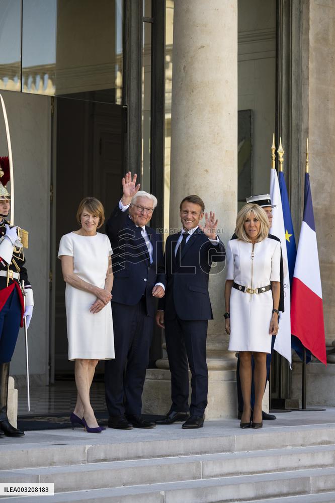 French And German Presidents Meet - Paris